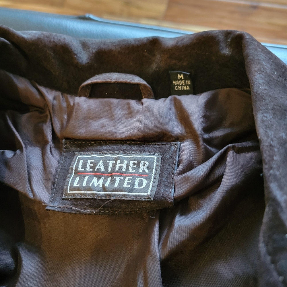 Leather limited suede jacket